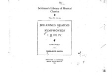 Вся симфония: Версия для фортепиано в четыре руки by Иоганнес Брамс