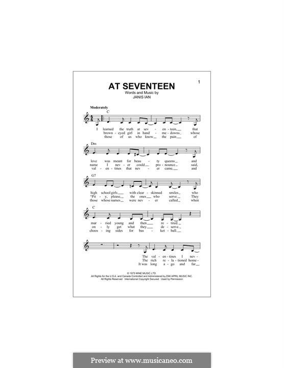 At Seventeen: Мелодия by Janis Ian