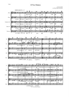 O Vos Omnes: For wind quintet by Карло Джезуальдо