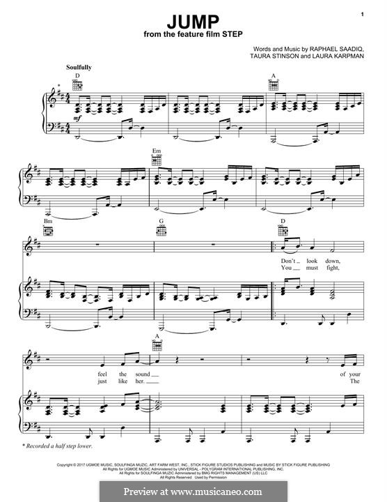 Jump (Cynthia Erivo): Для голоса и фортепиано (или гитары) by Raphael Saadiq, Taura Stinson, Laura Karpman