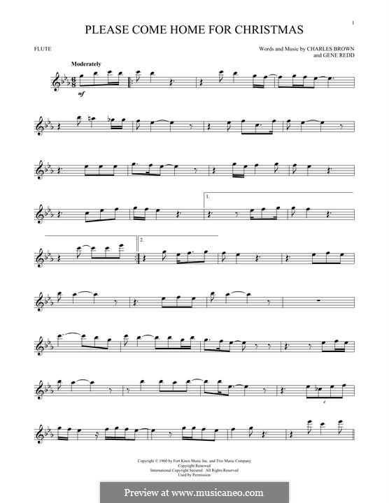 Please Come Home for Christmas (The Eagles): Для флейты by Charles Brown, Gene Redd