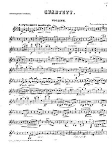 Фортепианный квартет No.2 до минор, Op.20: Партия скрипки by Фридрих Гернсхайм