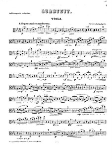 Фортепианный квартет No.2 до минор, Op.20: Партия альта by Фридрих Гернсхайм