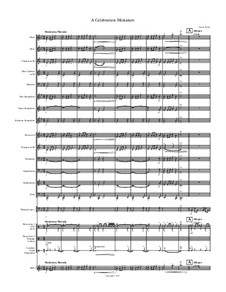 A Celebration Miniature: For concert band (Grade 1.5) by Aaron Fonzi