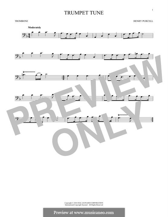 Martial Air (Trumpet tune and Air): For trombone by Генри Пёрсел
