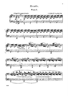 Рондо No.3 для двух фортепиано в четыре руки, Op.175: Партия I фортепиано by Корнелиус Гурлитт