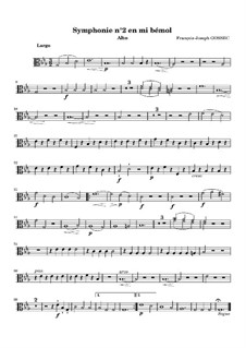 Симфония No.2 ми-бемоль мажор: Партия альта by Франсуа Жозеф Госсек