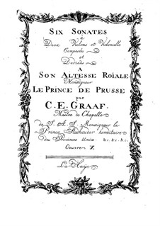 Сонаты для двух скрипок и виолончели, Op.10: Сонаты для двух скрипок и виолончели by Кристиан Эрнст Граф