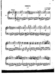 Соната для фортепиано No.1 ре минор: Часть I by Лев Степанович Гурилев