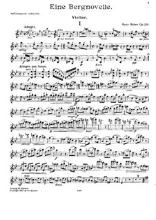 Фортепианное трио No.4, Op.120: Партия скрипки by Ханс Хубер