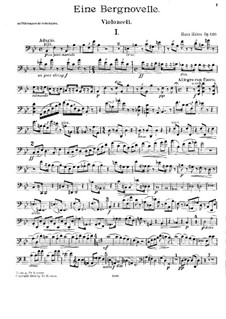 Фортепианное трио No.4, Op.120: Партия виолончели by Ханс Хубер