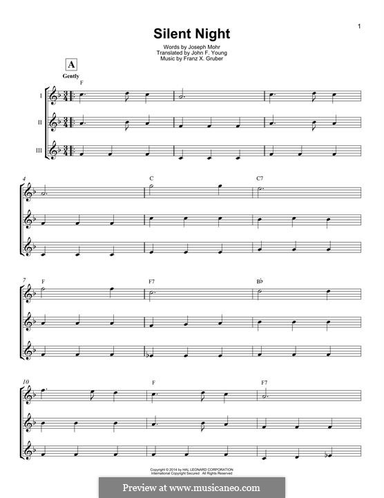 Solo instrument version (various): Для укулеле by Франц Ксавьер Грубер