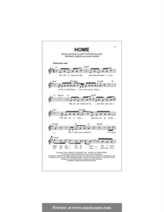 Home: Мелодия by Alan Chang, Amy Foster-Gillies, Michael Bublé