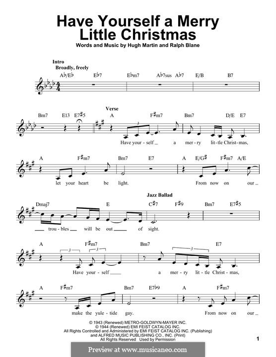 Vocal version: Мелодия by Hugh Martin, Ralph Blane