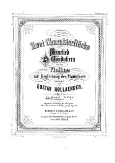 Minnelied, Op.7 No.1: Minnelied by Густав Холлендер