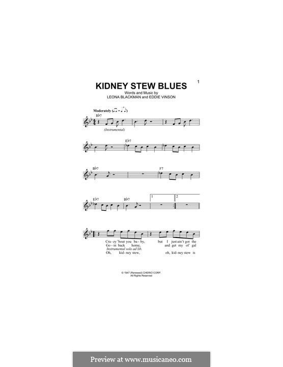 Kidney Stew Blues: Мелодия by Eddie Vinson, Leona Blackman