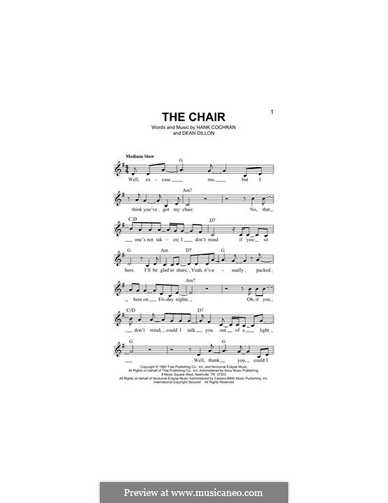 D. Dillon, H. Cochran The Chair Strait) ноты на MusicaNeo