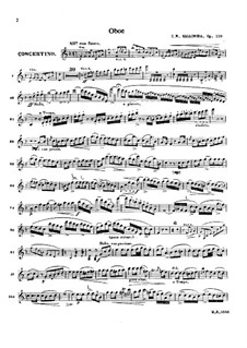 Концертино для гобоя с оркестром, Op.110: Версия для гобоя и фортепиано by Ян Калливода