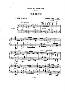 Suédoise, Op.126: Suédoise by Теодор Лак