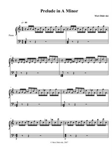 Prelude in A minor: Prelude in A minor by Meri Dolevski-Lewis