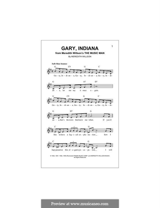Gary, Indiana: Мелодия by Meredith Willson