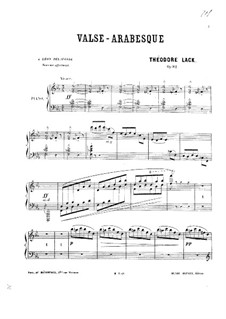 Valse-arabesque, Op.82: Valse-arabesque by Теодор Лак