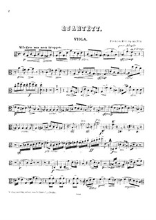 Струнные квартеты, Op.53: Квартет No.1 ля минор – партия альта by Фридрих Киль