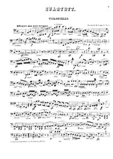 Струнные квартеты, Op.53: Квартет No.1 – партия виолончели by Фридрих Киль
