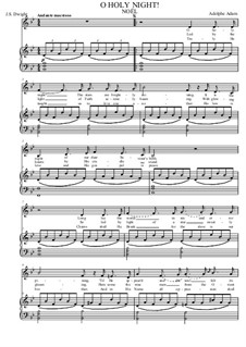 Vocal version: For mezzo-soprano (B Flat Major) and piano by Адольф Адам