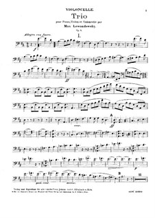Фортепианное трио си минор, Op.4: Партия виолончели by Макс Левандовски
