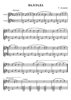 Баллада, Op.1: Баллада by Гагик Асланян