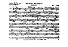 Admiral Farragut: Cornet solo part by Франк Хойт Лоузи