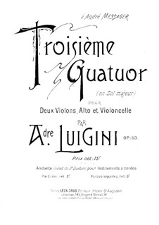 Струнный квартет No.3 соль мажор, Op.53: Скрипка I by Александр Луиджини