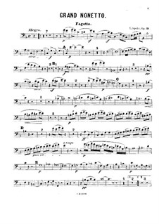 Большой нонет, Op.31: Партия фагота by Луи Шпор
