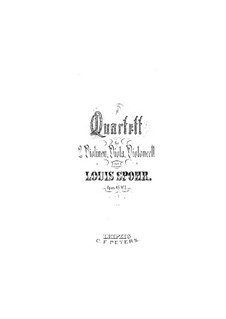 Три струнных квартета, Op.45: Квартет No.2 – партия альта by Луи Шпор