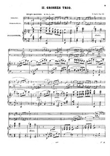 Большое фортепианное трио No.2 фа мажор, Op.123: Партитура by Луи Шпор