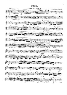 Трио для флейты, кларнета и фагота, Op.32: Партия кларнета by Каспар Куммер