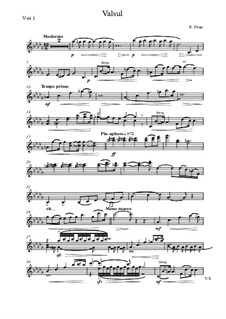 Вальс из фильма 'Мой ласковый и нежный зверь': Для ансамбля скрипачей и фортепиано by Евгений Дога