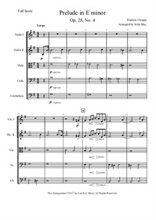 No.4 ми минор: Для струнного оркестра by Фредерик Шопен