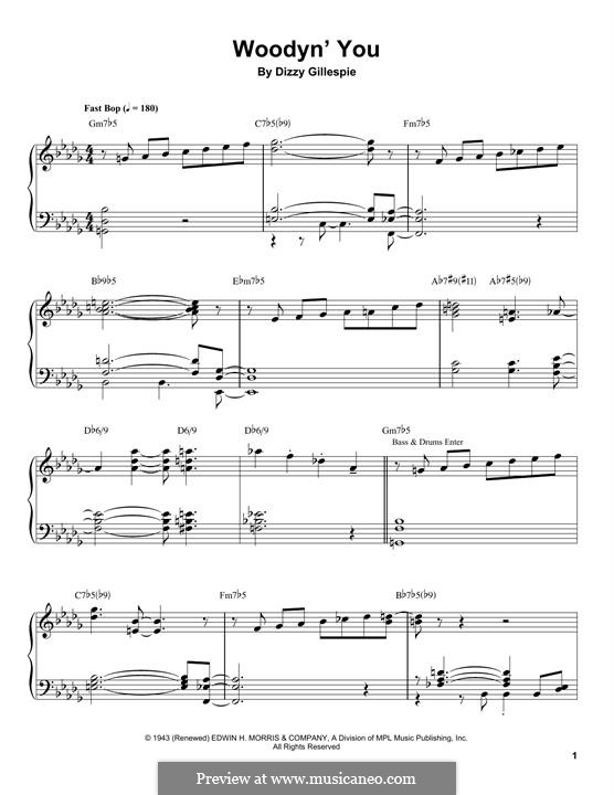 Woodyn' You: Для фортепиано by Dizzy Gillespie