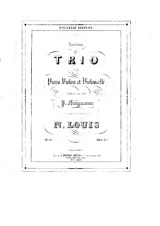 Фортепианное трио No.3 ре мажор, Op.99: Партии by Н Луи