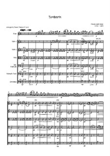 Тамбурин фа мажор: For flute and strings by Франсуа Жозеф Госсек