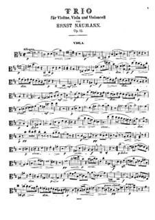 Струнное трио ре мажор, Op.12: Партия альта by Эрнст Науманн