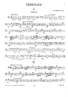 Серенада для струнного оркестра, Op.16: Партия контрабаса by Эмануэль Моор