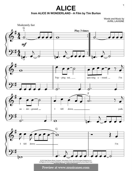Кто написал песню элис. Ноты avril lavigne. элис кто такая элис ноты для фортепиано. алиса ноты для фортепиано.