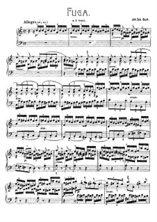Фуга до мажор, BWV 953: Для фортепиано by Иоганн Себастьян Бах