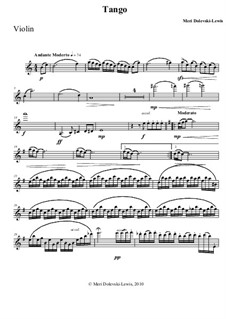 Tango: Для скрипки и фортепиано by Meri Dolevski-Lewis