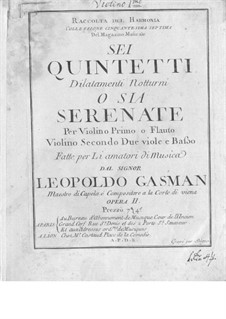 Шесть струнных квинтетов, Op.11: Шесть струнных квинтетов by Флориан Леопольд Гасман