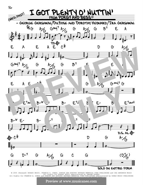 I Got Plenty O' Nuttin': Для гитары by Джордж Гершвин