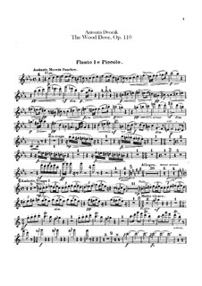 Голубок, B.198 Op.110: Партии флейт by Антонин Дворжак